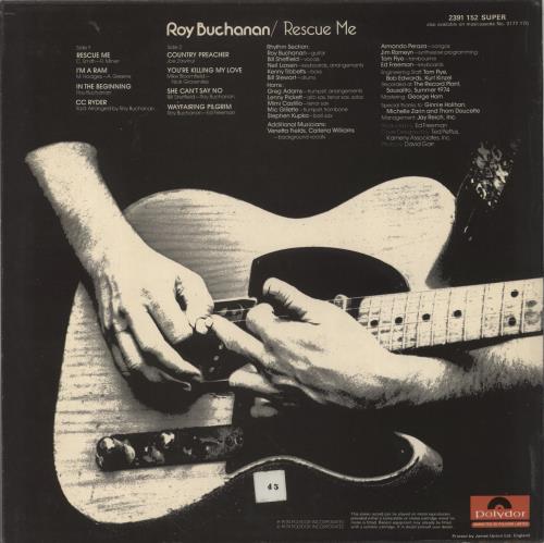Roy Buchanan Rescue Me vinyl LP album (LP record) UK YBULPRE161199
