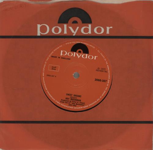 Roy Buchanan Sweet Dreams - Solid 7" vinyl single (7 inch record / 45) UK YBU07SW683007