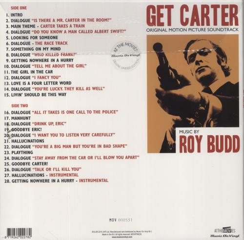 Roy Budd Get Carter - Purple Vinyl vinyl LP album (LP record) UK RA9LPGE852441