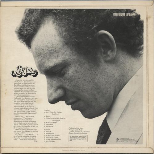 Roy Budd Lead On Roy Budd vinyl LP album (LP record) UK RA9LPLE871061