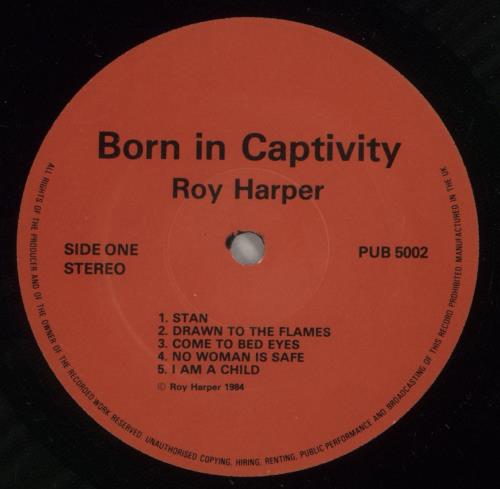 Roy Harper Born In Captivity - Autographed vinyl LP album (LP record) UK ROYLPBO884098
