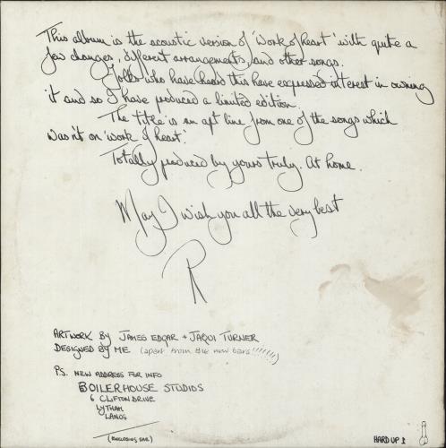 Roy Harper Born In Captivity - Autographed vinyl LP album (LP record) UK ROYLPBO884098
