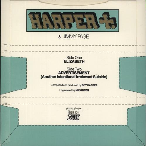 Roy Harper Elizabeth 7" vinyl single (7 inch record / 45) UK ROY07EL864792