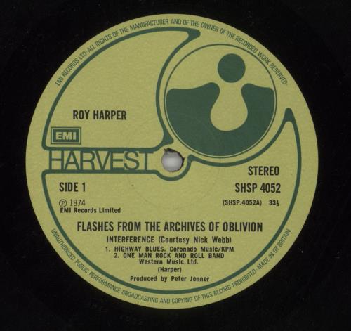 Roy Harper Flashes From The Archives Of Oblivion 2-LP vinyl record set (Double LP Album) UK ROY2LFL425151