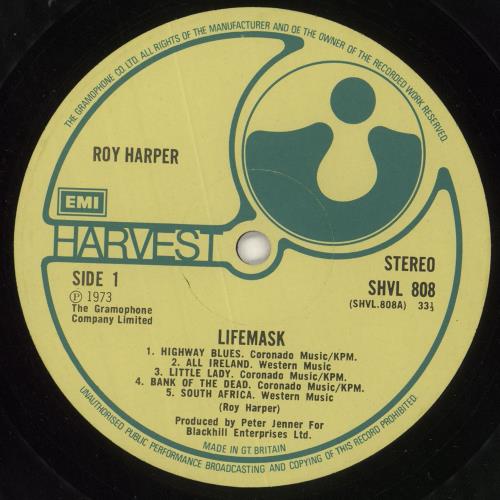 Roy Harper Lifemask - 1st vinyl LP album (LP record) UK ROYLPLI531107