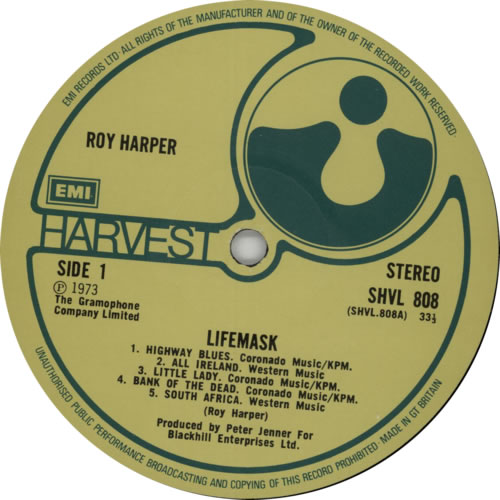 Roy Harper Lifemask - 2nd vinyl LP album (LP record) UK ROYLPLI593877
