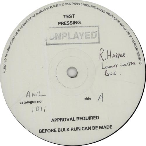 Roy Harper Loony On The Bus - Test Pressing vinyl LP album (LP record) UK ROYLPLO651715