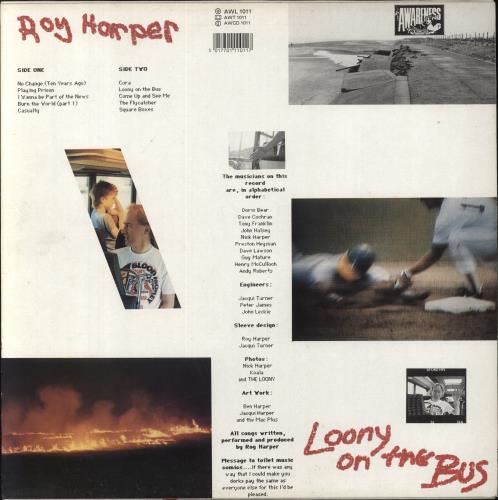 Roy Harper Loony On The Bus - VG vinyl LP album (LP record) UK ROYLPLO824943