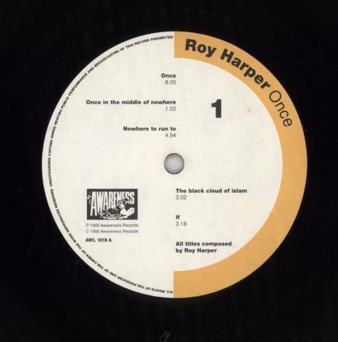 Roy Harper Once - VG vinyl LP album (LP record) UK ROYLPON824939