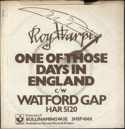 Roy Harper One Of Those Days In England 7" vinyl single (7 inch record / 45) UK ROY07ON127246