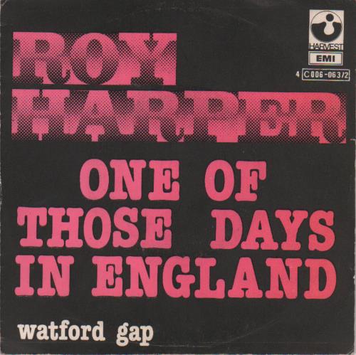 Roy Harper One Of Those Days In England 7" vinyl single (7 inch record / 45) Belgian ROY07ON651672
