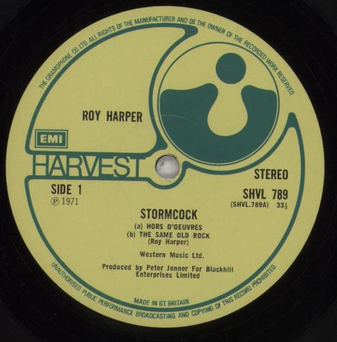 Roy Harper Stormcock - 2nd - VG vinyl LP album (LP record) UK ROYLPST835355