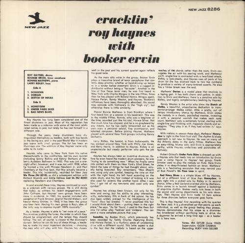 Roy Haynes Cracklin' vinyl LP album (LP record) Japanese RHALPCR855913