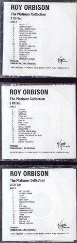 Roy Orbison The Platinum Collection CD-R acetate UK RYOCRTH300533