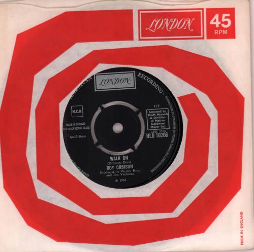 Roy Orbison Walk On 7" vinyl single (7 inch record / 45) UK RYO07WA648065