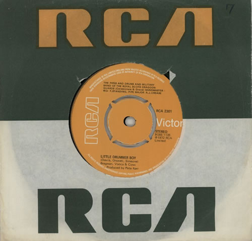 Royal Scots Dragoon Guards Little Drummer Boy - 4pr 7" vinyl single (7 inch record / 45) UK RS907LI574495