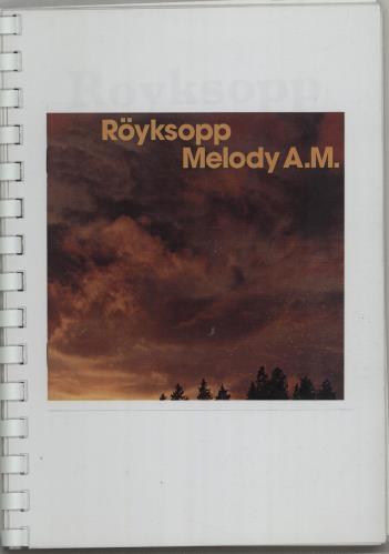 Royksopp Melody A.M. Tour - Spring 2002 Itinerary UK YKSITME660106