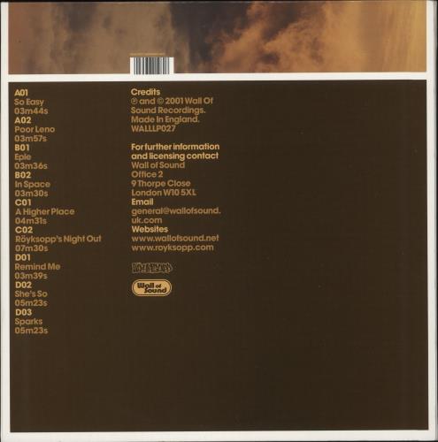 Royksopp Melody A.M. 2-LP vinyl record set (Double LP Album) UK YKS2LME870838