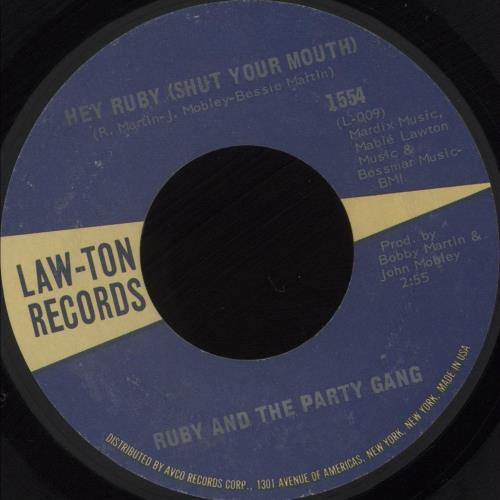 Ruby And The Party Gang Hey Ruby (Shut Your Mouth) / Ruby's House Party 7" vinyl single (7 inch record / 45) US YUD07HE681503