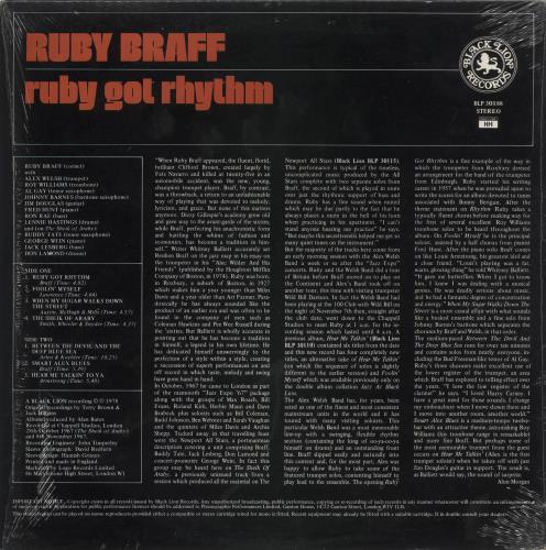Ruby Braff Ruby Got Rhythm vinyl LP album (LP record) UK R/BLPRU495960