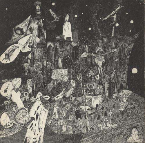 Rudimentary Peni Death Church - VG vinyl LP album (LP record) UK R75LPDE874263