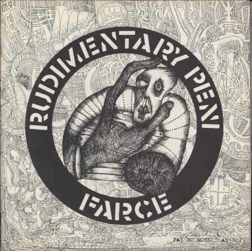 Rudimentary Peni Farce EP 7" vinyl single (7 inch record / 45) UK R7507FA768222