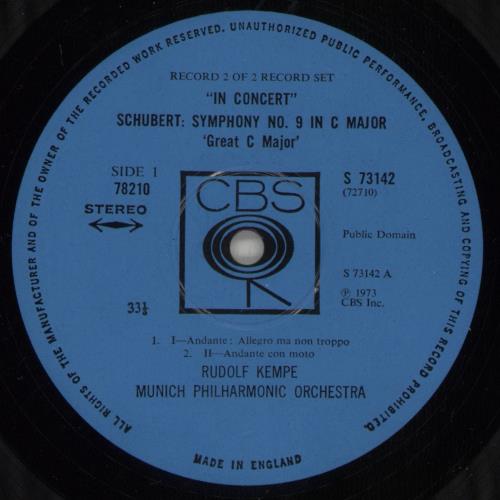 Rudolf Kempe In Concert 2-LP vinyl record set (Double LP Album) UK 5WF2LIN877848