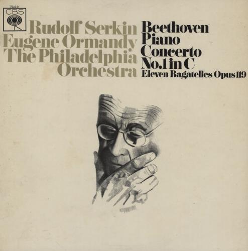 Rudolf Serkin Beethoven: Piano Concerto No. 1 in C / Eleven Bagatelles Opus 119 vinyl LP album (LP record) UK R2QLPBE760681