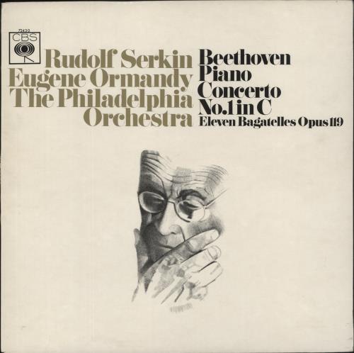 Rudolf Serkin Beethoven: Piano Concerto No. 1 in C / Eleven Bagatelles Opus 119 vinyl LP album (LP record) UK R2QLPBE877854