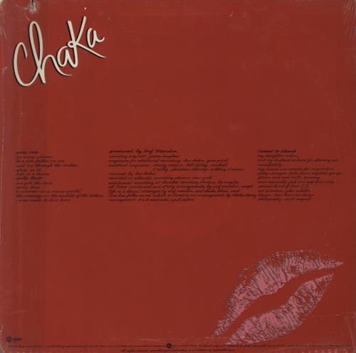Rufus & Chaka Khan Chaka - stickered shrink vinyl LP album (LP record) US KHALPCH792902