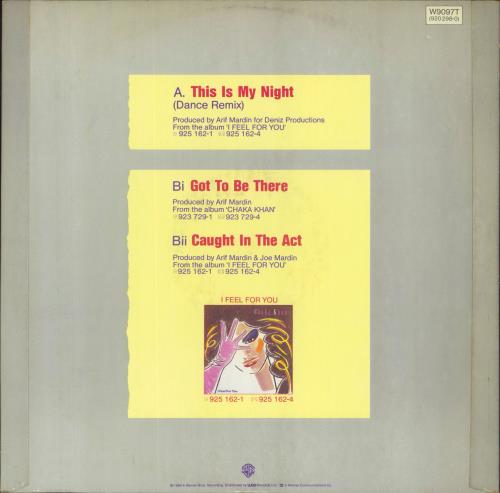 Rufus & Chaka Khan This Is My Night 12" vinyl single (12 inch record / Maxi-single) UK KHA12TH35583