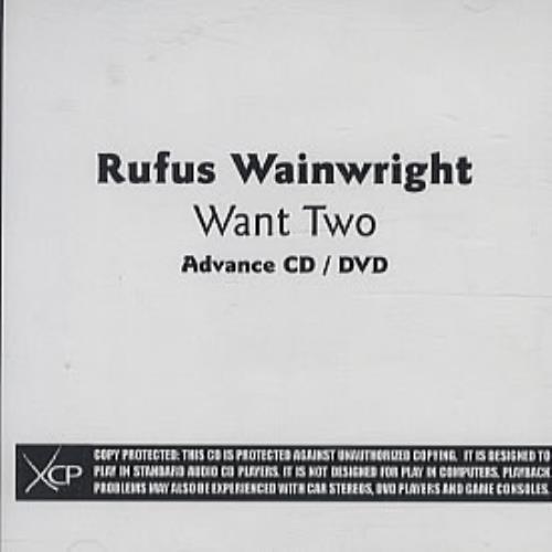 Rufus Wainwright Want Two CD-R acetate US RFWCRWA326058