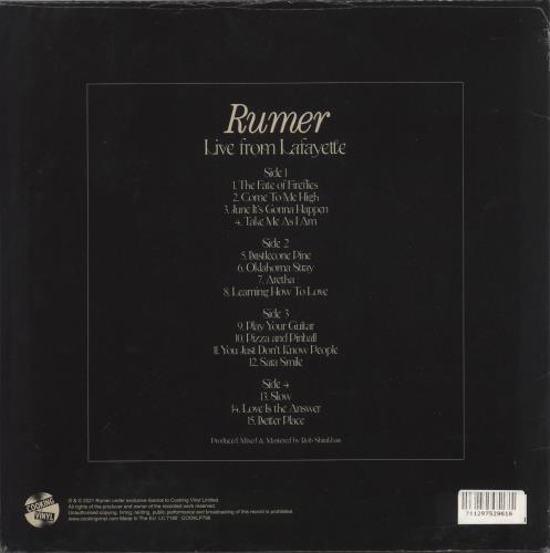 Rumer Live From Lafayette 2-LP vinyl record set (Double LP Album) UK R0V2LLI875758