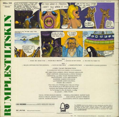 Rumplestiltskin Rumplestiltskin vinyl LP album (LP record) UK KLTLPRU806914