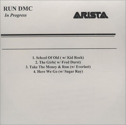 Run DMC In Progress CD-R acetate US RMCCRIN236682