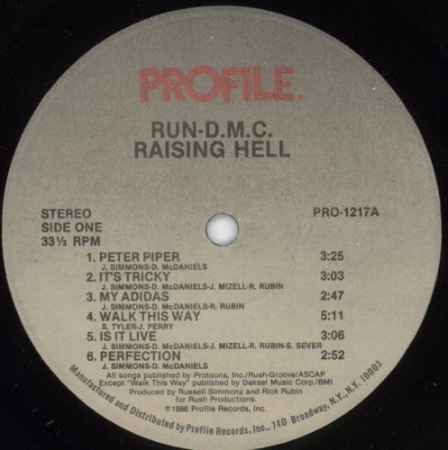 Run DMC Raising Hell + Shrinkwrap vinyl LP album (LP record) US RMCLPRA737788