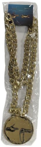 Run The Jewels Run The Jewels 3 - Gold Vinyl + RTJ Pendant & Gold Chain - Sealed 2-LP vinyl record set (Double LP Album) US YUR2LRU880477