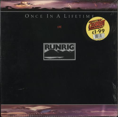 Runrig Once In A Lifetime - Embossed Sleeve - Sealed vinyl LP album (LP record) UK RUNLPON718711