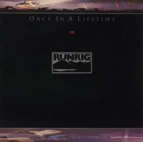 Runrig Once In A Lifetime - Smooth Sleeve vinyl LP album (LP record) UK RUNLPON836699