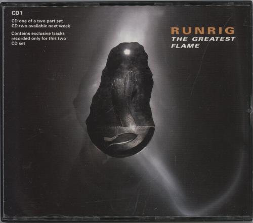 Runrig The Greatest Flame - Part 1 CD single (CD5 / 5") UK RUNC5TH17526