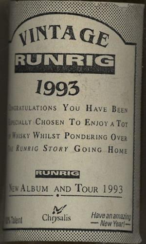 Runrig Vintage Runrig memorabilia UK RUNMMVI126779