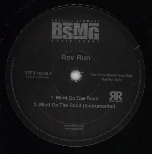 Run Mind On The Road 12" vinyl single (12 inch record / Maxi-single) US 81N12MI856567