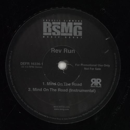 Run Mind On The Road 12" vinyl single (12 inch record / Maxi-single) US 81N12MI856567