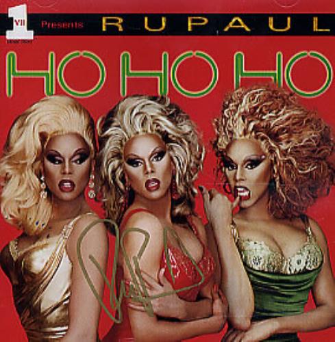 RuPaul Ho Ho Ho - Autographed CD album (CDLP) US RUPCDHO291217