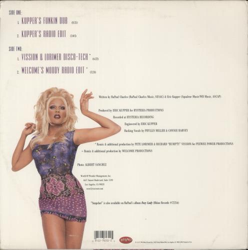 RuPaul Snapshot 12" vinyl single (12 inch record / Maxi-single) US RUP12SN121348