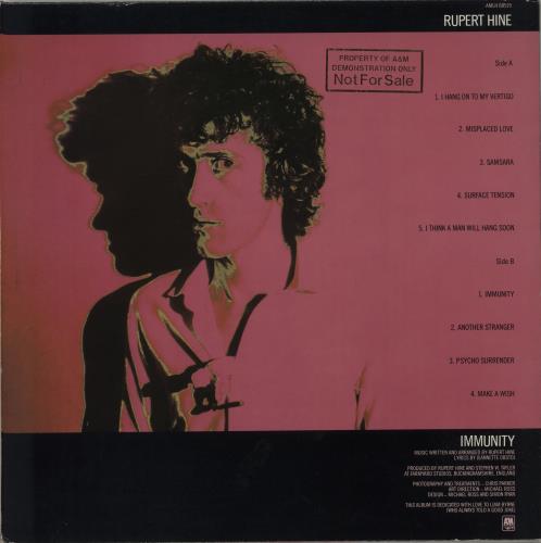 Rupert Hine Immunity - Gold Stamped Sleeve vinyl LP album (LP record) UK RH2LPIM674673