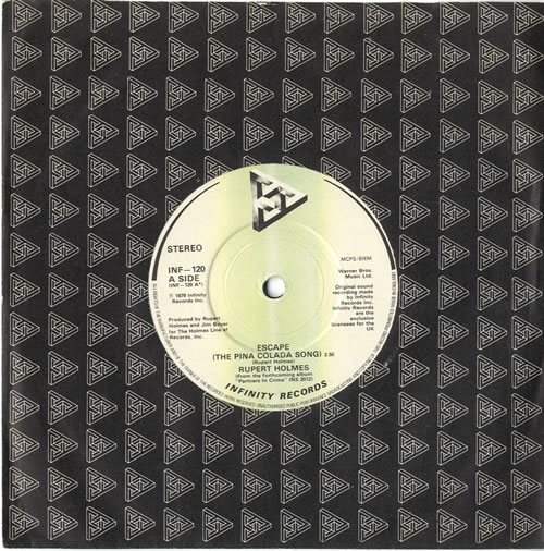 Rupert Holmes Escape 7" vinyl single (7 inch record / 45) UK RHL07ES562345