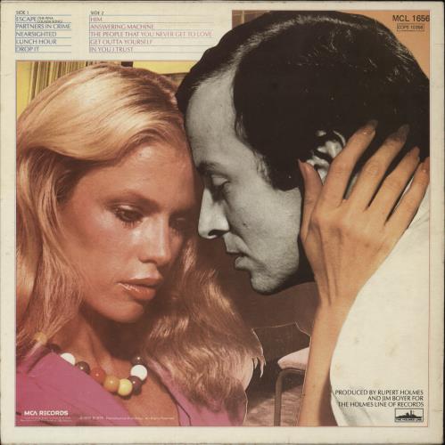 Rupert Holmes Partners In Crime vinyl LP album (LP record) UK RHLLPPA654776