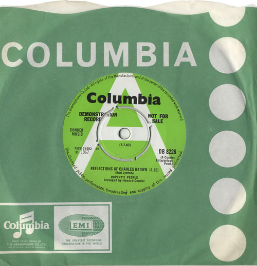 Rupert's People Reflections Of Charles Brown 7" vinyl single (7 inch record / 45) UK RJ507RE449891