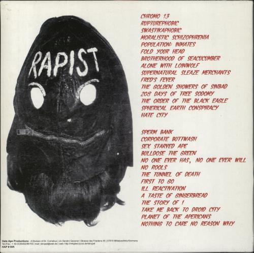 Rupture Sex, Drugs And Rupture vinyl LP album (LP record) German 6ZRLPSE835135